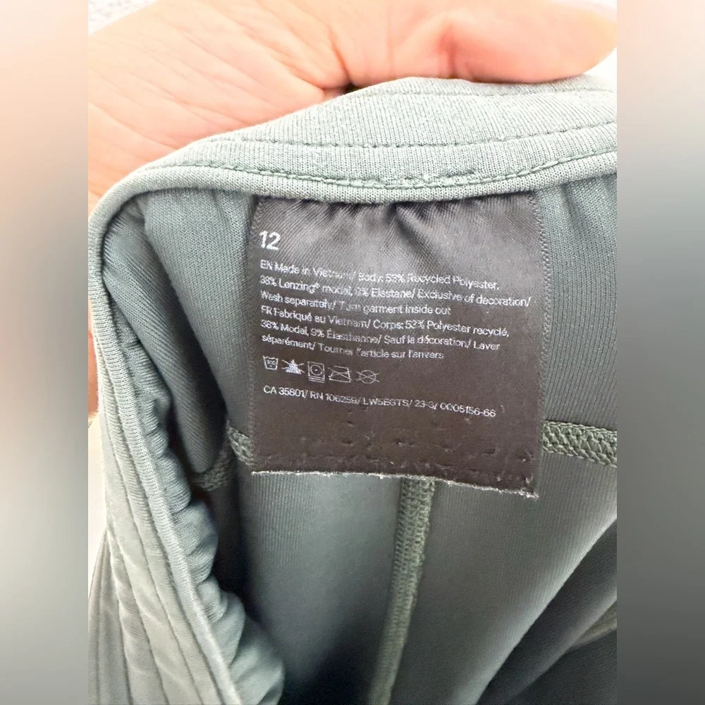 Lululemon Softstreme High-Rise Pant Regular Dark Forest Sz 12